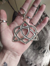 Load image into Gallery viewer, Large Triquetra Heart Pendant and Necklace
