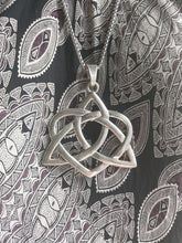 Load image into Gallery viewer, Large Triquetra Heart Pendant and Necklace
