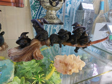 Load image into Gallery viewer, 27cm Black Cats On Witches Broom
