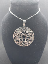 Load image into Gallery viewer, Stainless Steel Lotus Flower Of Life Pendant Necklace
