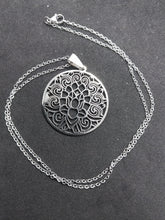 Load image into Gallery viewer, Stainless Steel Lotus Flower Of Life Pendant Necklace
