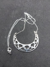 Load image into Gallery viewer, Stainless Steel Moon Flower Choker Necklace
