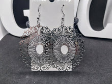 Load image into Gallery viewer, Stainless Steel Flower Drop Earrings
