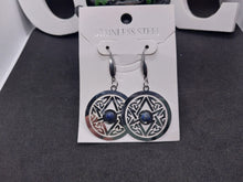 Load image into Gallery viewer, Stainless Steel Thelema Hexagram Symbol Earrings

