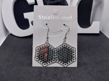 Load image into Gallery viewer, Stainless Steel Flower of Life Earrings
