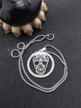 Load image into Gallery viewer, Stainless Steel Bling Skull Necklace
