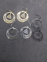 Load image into Gallery viewer, Stainless Steel Celtic Triquetra Earrings
