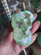 Load image into Gallery viewer, Green Titanium Agate Geode 7
