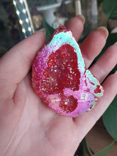 Load image into Gallery viewer, Red Rainbow Titanium Agate Geode 9
