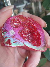 Load image into Gallery viewer, Red Rainbow Titanium Agate Geode 9
