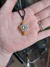 Load image into Gallery viewer, Crystal Cross Pentacle Necklace

