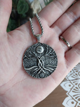 Load image into Gallery viewer, Full Moon Tree of Life Pendant

