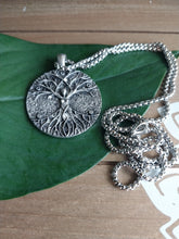 Load image into Gallery viewer, Double Sided Tree of Life Goddess Pendant Necklace

