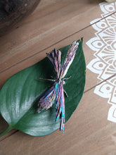 Load image into Gallery viewer, Multi Colour Electroplated Kyanite Dragonfly
