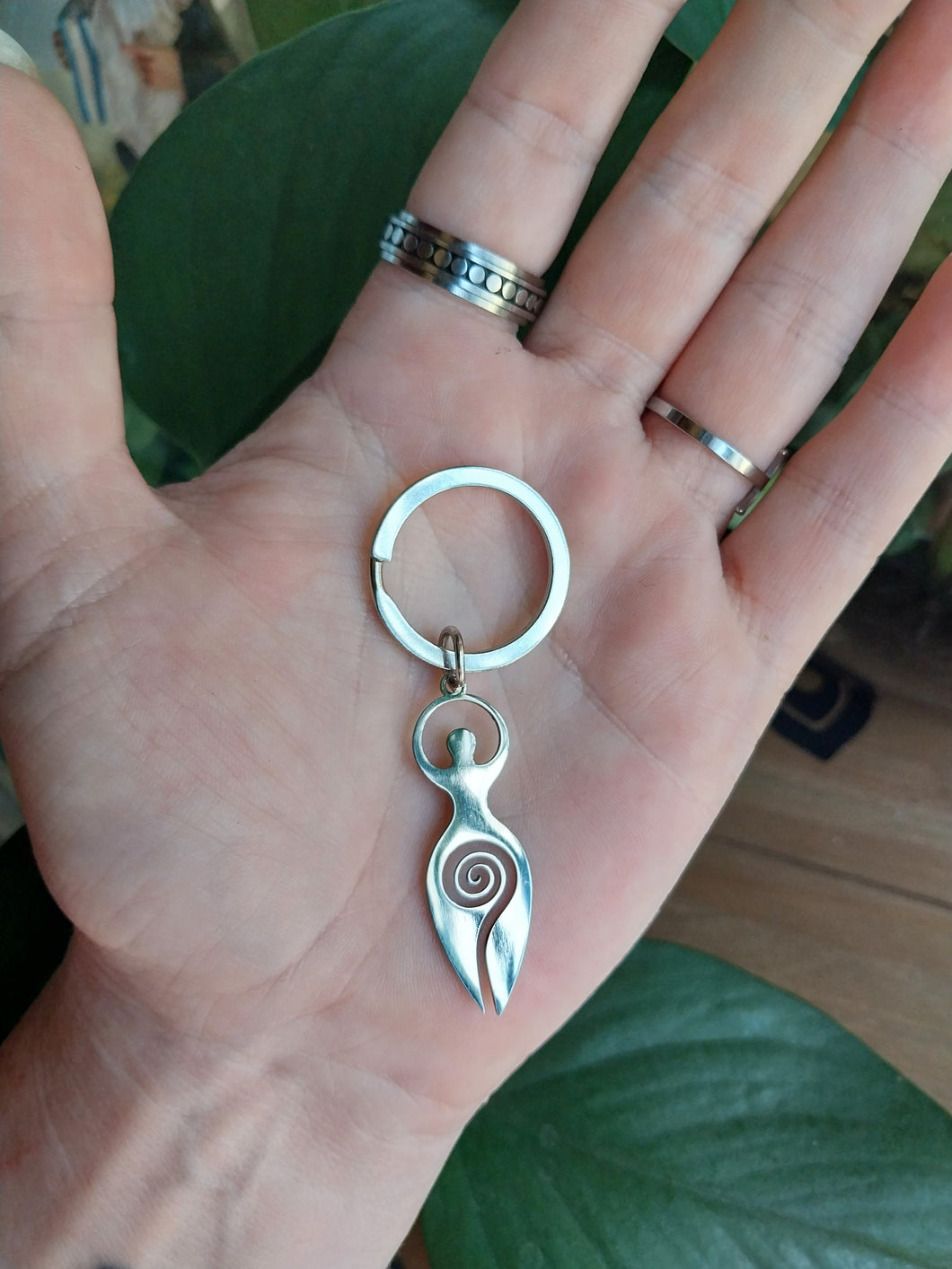 Spiral Goddess Key Chain/Ring