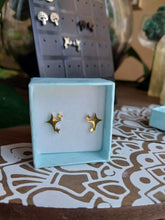 Load image into Gallery viewer, Stainless Steel Sparkly Star Stud Earrings
