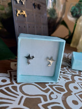 Load image into Gallery viewer, Stainless Steel Sparkly Star Stud Earrings
