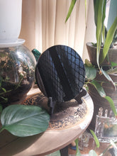 Load image into Gallery viewer, 15cm Obsidian Scrying Mirror With Stand
