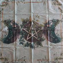 Load image into Gallery viewer, Triple Moon Earth Pentacle Altar/Tarot Cloth

