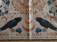 Load image into Gallery viewer, Pentagram and Crow Altar/Tarot Cloth
