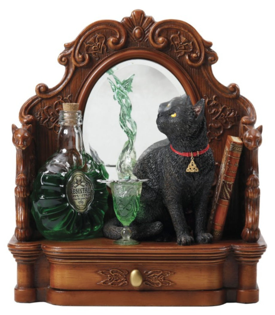 Absinthe Cat Figurine by Lisa Parker
