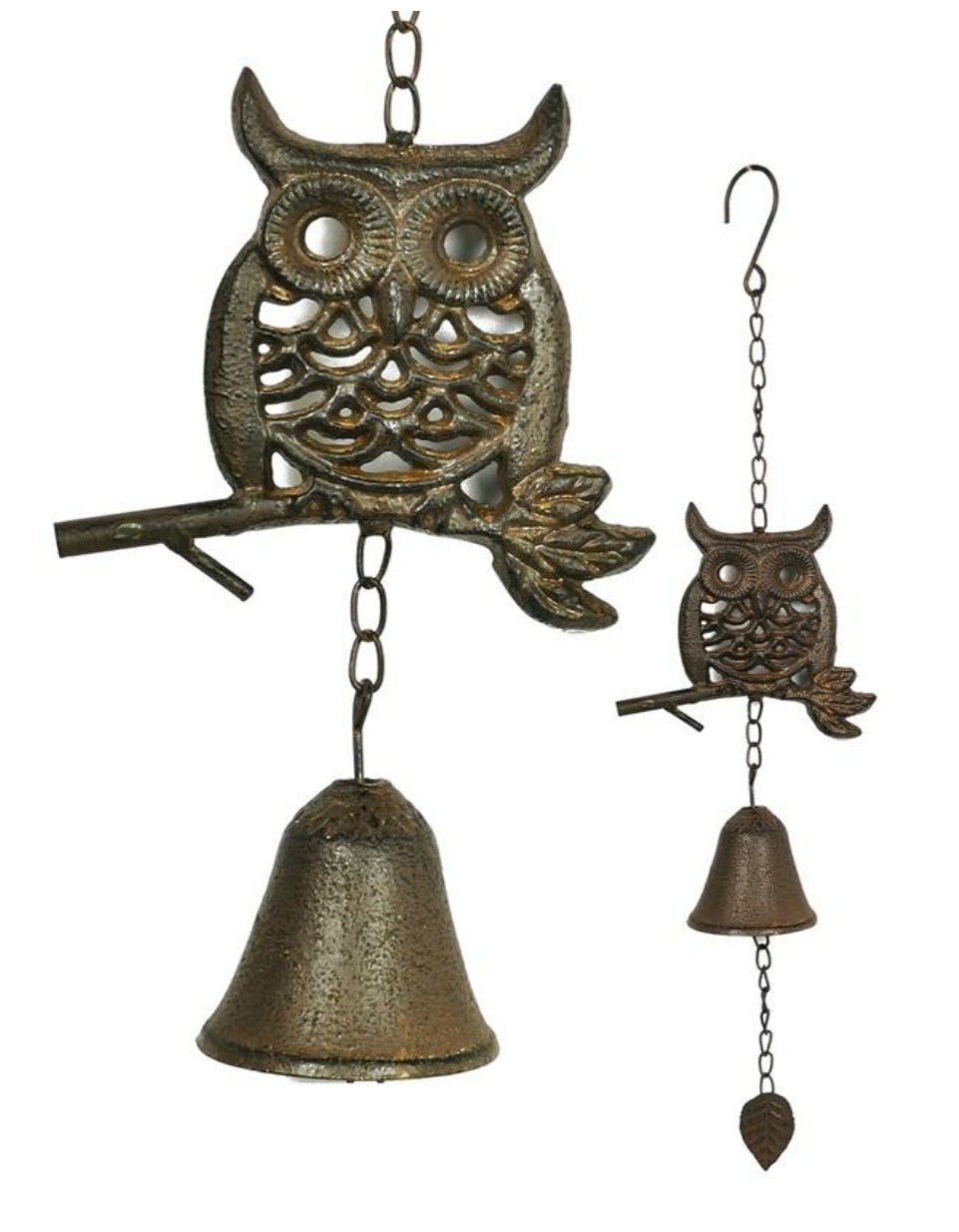 56cm Cast Iron Owl Bell