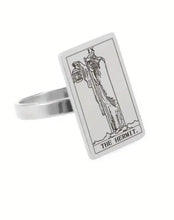 Load image into Gallery viewer, Men&#39;s Tarot Card Stainless Steel Rings
