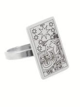 Load image into Gallery viewer, Men&#39;s Tarot Card Stainless Steel Rings
