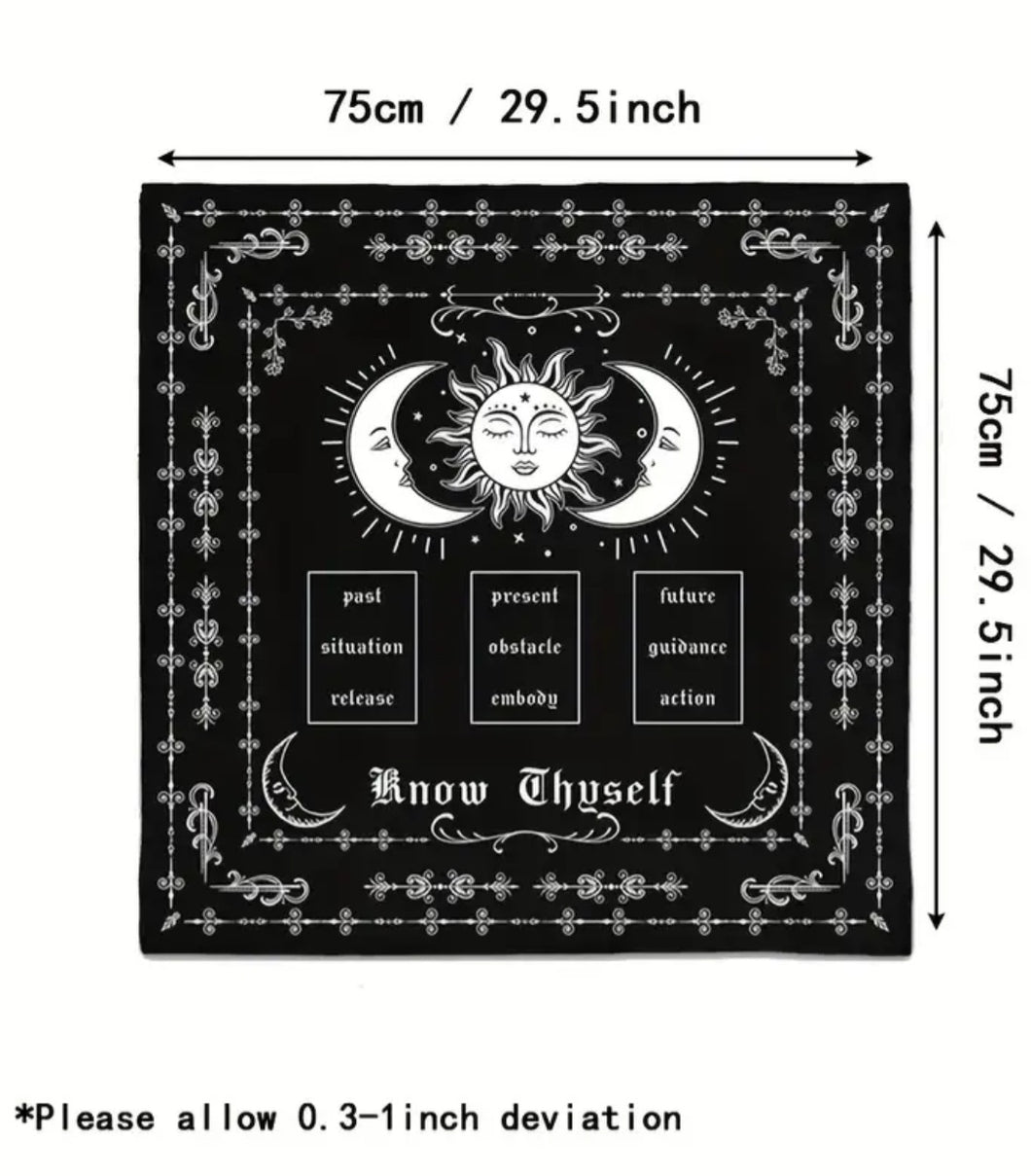 Three Card Spread Tarot Cloth