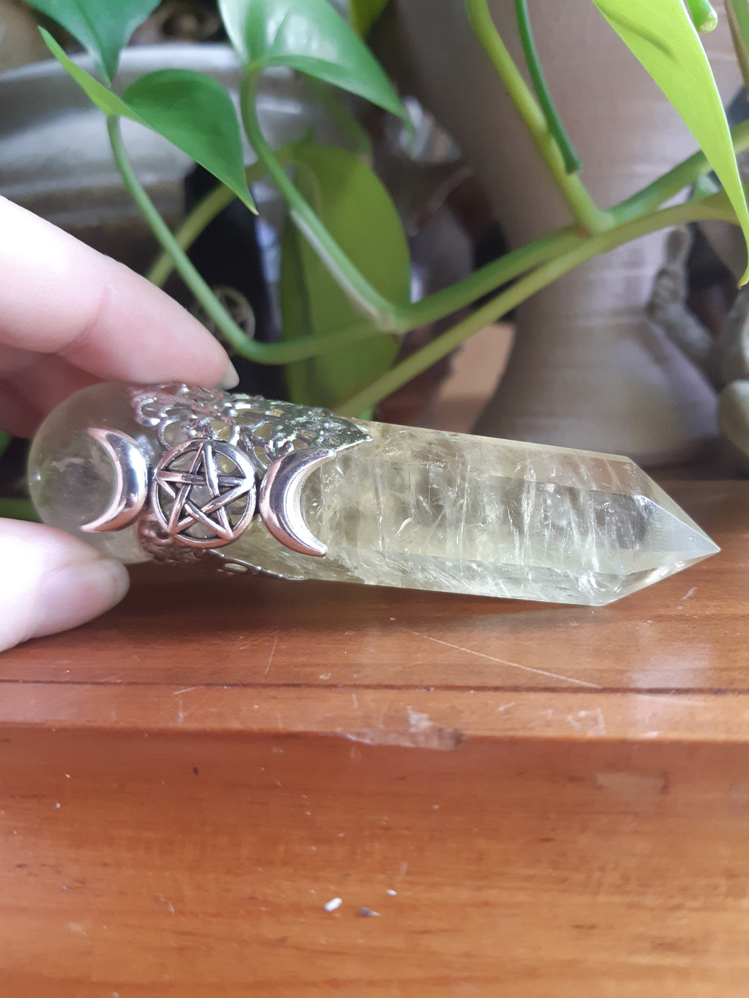 Citrine and Clear Quartz Wands