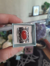 Load image into Gallery viewer, Adjustable Costume Rings Red white8
