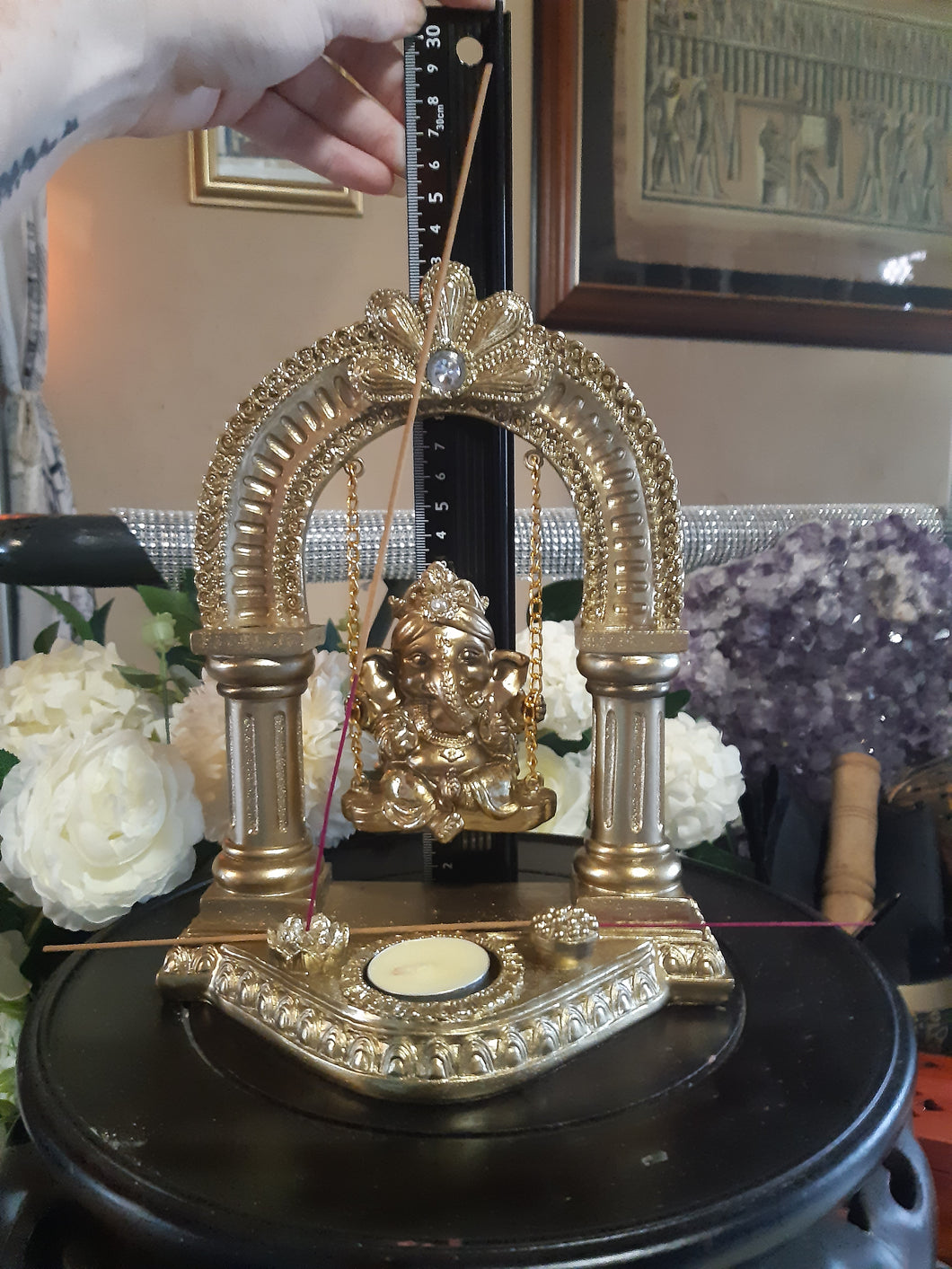 Ganesh Tea Light Statue