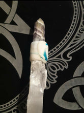 Load image into Gallery viewer, Large Selenite Pentagram Wand
