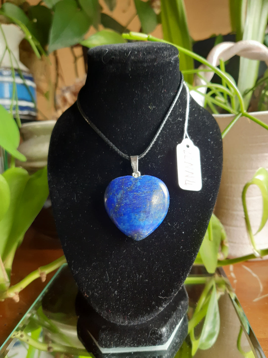 Lapis Lazuli Heart Shaped Pendant Necklaces