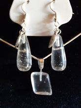 Load image into Gallery viewer, Silver Plated Crystal Necklace And Earring Sets
