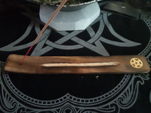 Load image into Gallery viewer, Wooden Incense Ash Catchers With Brass Inlay. Assorted
