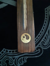 Load image into Gallery viewer, Wooden Incense Ash Catchers With Brass Inlay. Assorted
