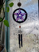 Load image into Gallery viewer, Purple Pentagram Windchime
