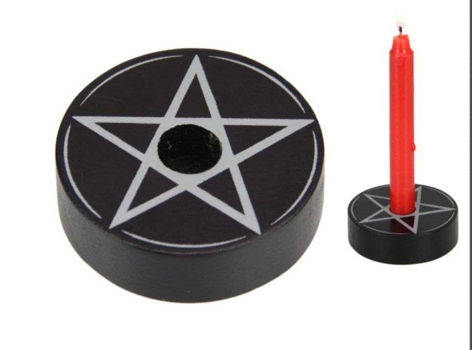 Pentagram Spell Candle Holders
