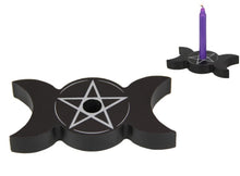 Load image into Gallery viewer, Triple Moon Spell Candle Holder
