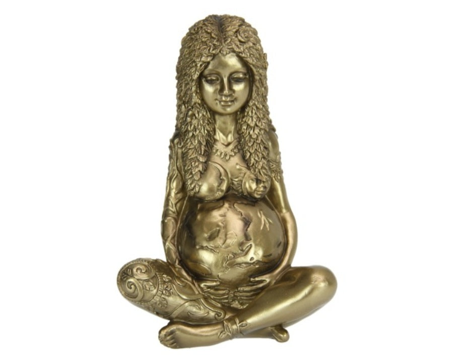 Gold Mother Earth Statue